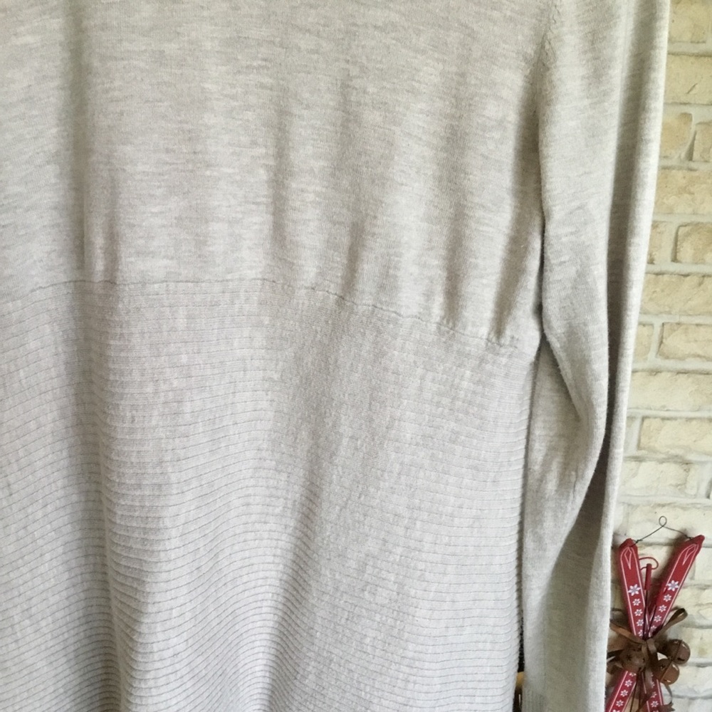 INC WATERFALL SWEATER WITH RUFFLE FRONT - Picture 5 of 7